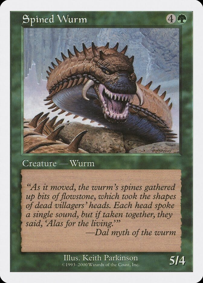 Spined Wurm [Media Promos] MTG Single Magic: The Gathering  | Multizone: Comics And Games