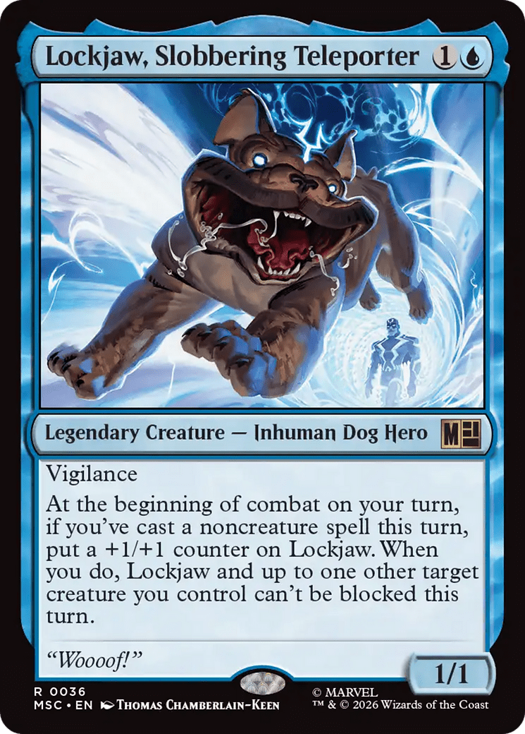 Lockjaw, Slobbering Teleporter [Marvel Super Heroes Commander] MTG Single Magic: The Gathering  | Multizone: Comics And Games