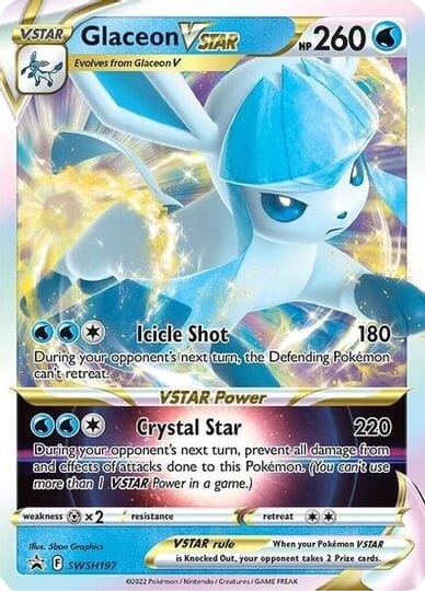 Glaceon VSTAR (SWSH197) (Jumbo Card) [Sword & Shield: Black Star Promos] Pokemon Single Pokémon  | Multizone: Comics And Games