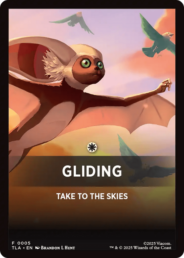Gliding Theme Card [Avatar: The Last Airbender Tokens] MTG Single Magic: The Gathering  | Multizone: Comics And Games