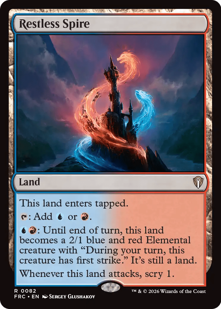 Restless Spire [Reality Fracture Commander] MTG Single Magic: The Gathering  | Multizone: Comics And Games