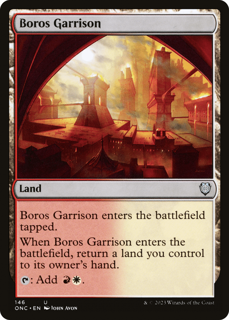 Boros Garrison [Phyrexia: All Will Be One Commander] MTG Single Magic: The Gathering  | Multizone: Comics And Games