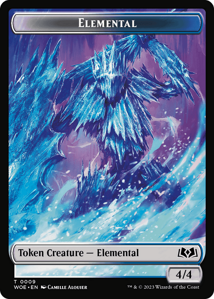 Elemental // Food (0010) Double-Sided Token [Wilds of Eldraine Tokens] MTG Single Magic: The Gathering  | Multizone: Comics And Games