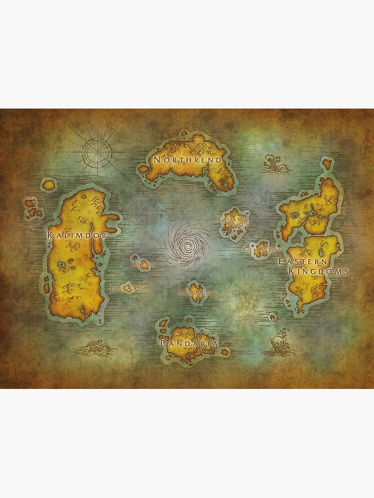 World of Warcraft Map Poster | Multizone: Comics And Games