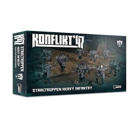 Konflikt'47: Stahltruppen Heavy Infantry Miniature Warlord Games  | Multizone: Comics And Games
