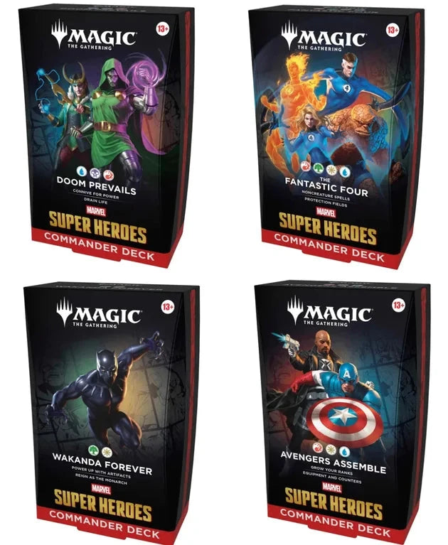 Marvel Super Heroes Commander decks (Pre-order June/2026) Magic The Gathering Wizards of the Coast  | Multizone: Comics And Games