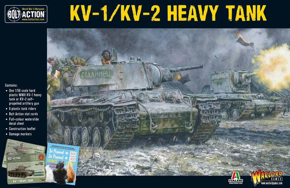 Bolt Action: KV-1/KV-2 Heavy Tank Plastic box set Miniatures Warlord Games  | Multizone: Comics And Games