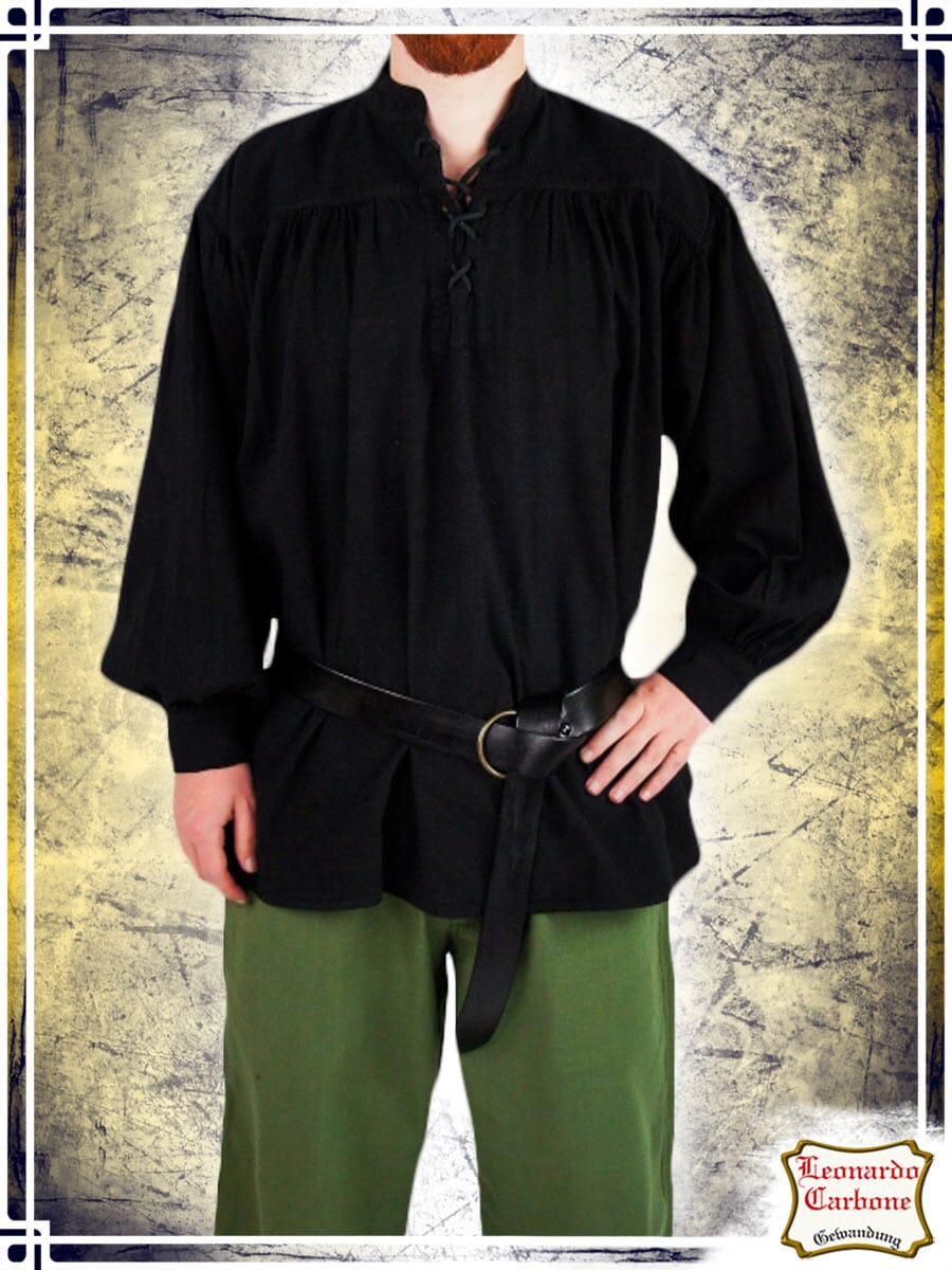Laced Shirt - Black - LC (Large) LARP Gear Artizans D'Azure  | Multizone: Comics And Games