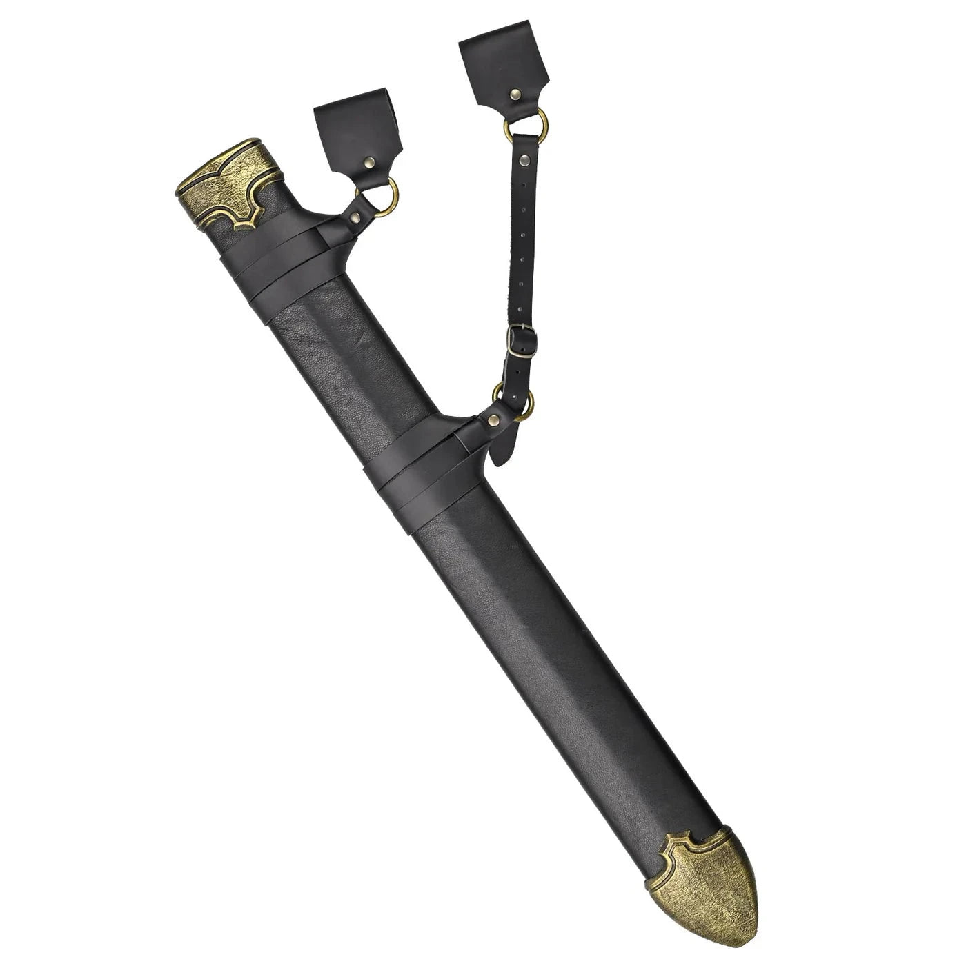 Man-At-Arms Medium - Black/Gold Right Handed LARP Gear Artisans D'Azure  | Multizone: Comics And Games