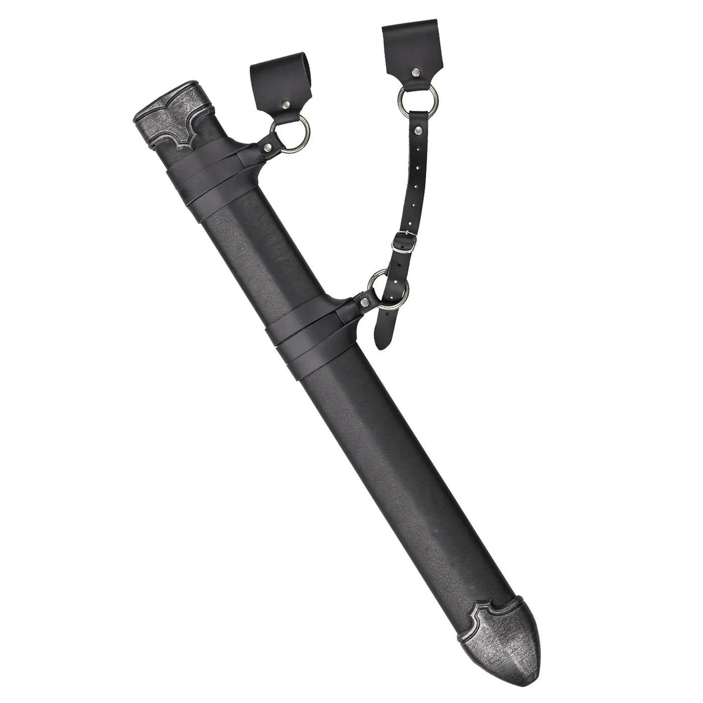 Man-At-Arms Medium - Black/Steel Right Handed LARP Gear Artisans D'Azure  | Multizone: Comics And Games