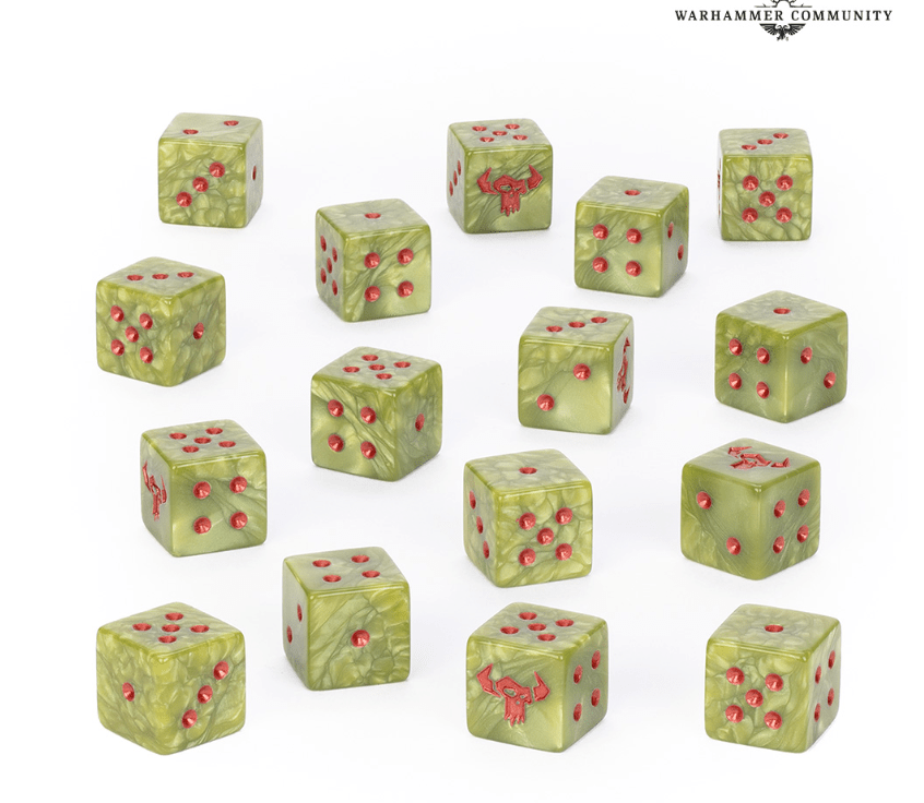 Warhammer 4000 Orks dice (Pre-order 09/05/2026) | Multizone: Comics And Games