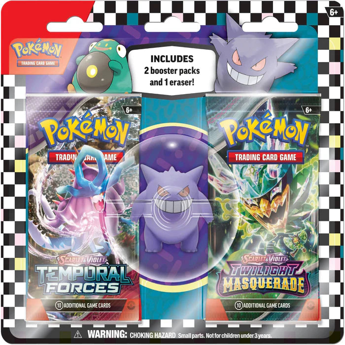 Pokemon Back to school Eraser Blister - GENGAR Multizone: Comics And Games  | Multizone: Comics And Games