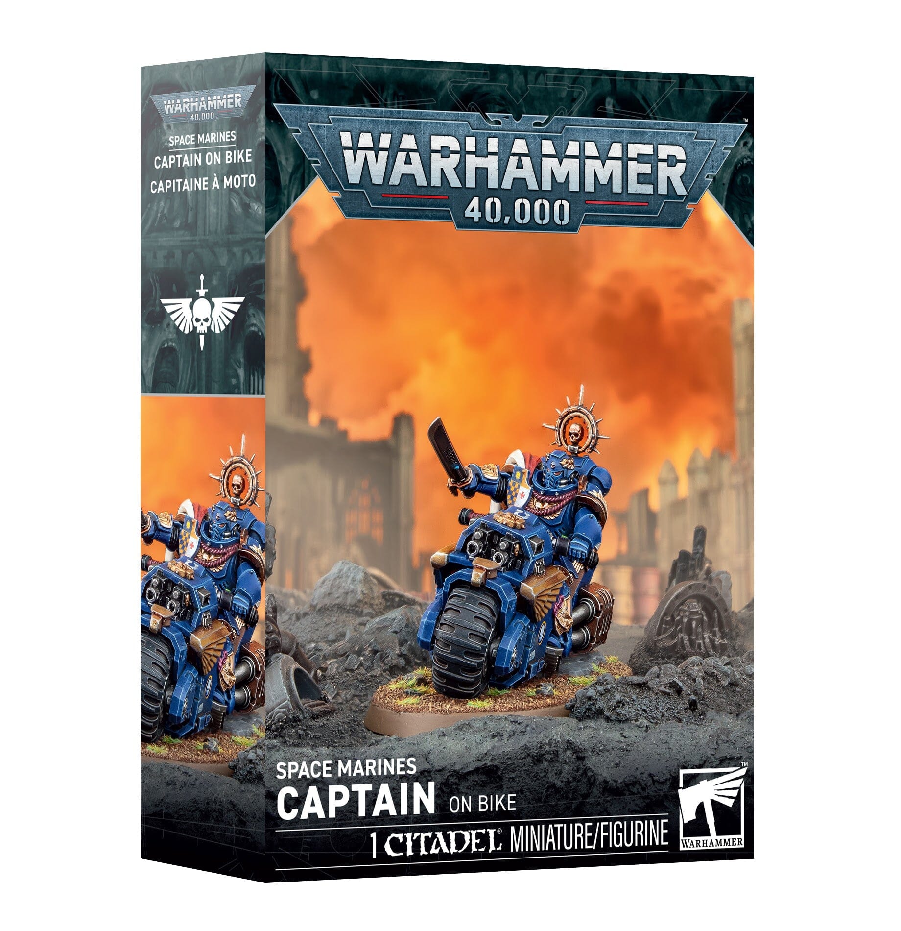 Space Marines Captain on bike (pre order 10/03/2026) Model Kit Games Workshop  | Multizone: Comics And Games