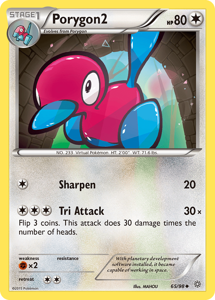 Porygon2 (65/98) [XY: Ancient Origins] Pokemon Single Pokémon  | Multizone: Comics And Games