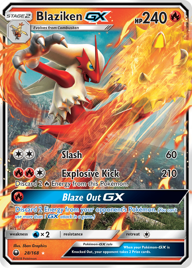 Blaziken GX (28/168) [Sun & Moon: Celestial Storm] Pokemon Single Pokémon  | Multizone: Comics And Games