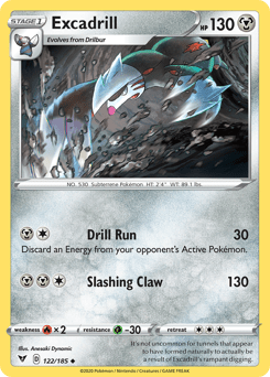 Excadrill (122/185) [Sword & Shield: Vivid Voltage] Pokemon Single Pokémon  | Multizone: Comics And Games