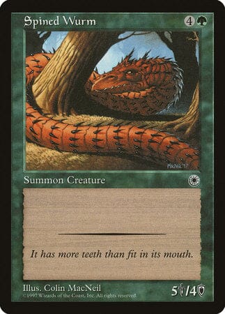 Spined Wurm [Portal] MTG Single Magic: The Gathering  | Multizone: Comics And Games
