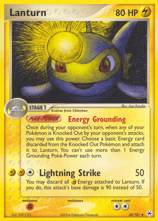 Lanturn (38/101) [EX: Hidden Legends] Pokemon Single Pokémon  | Multizone: Comics And Games
