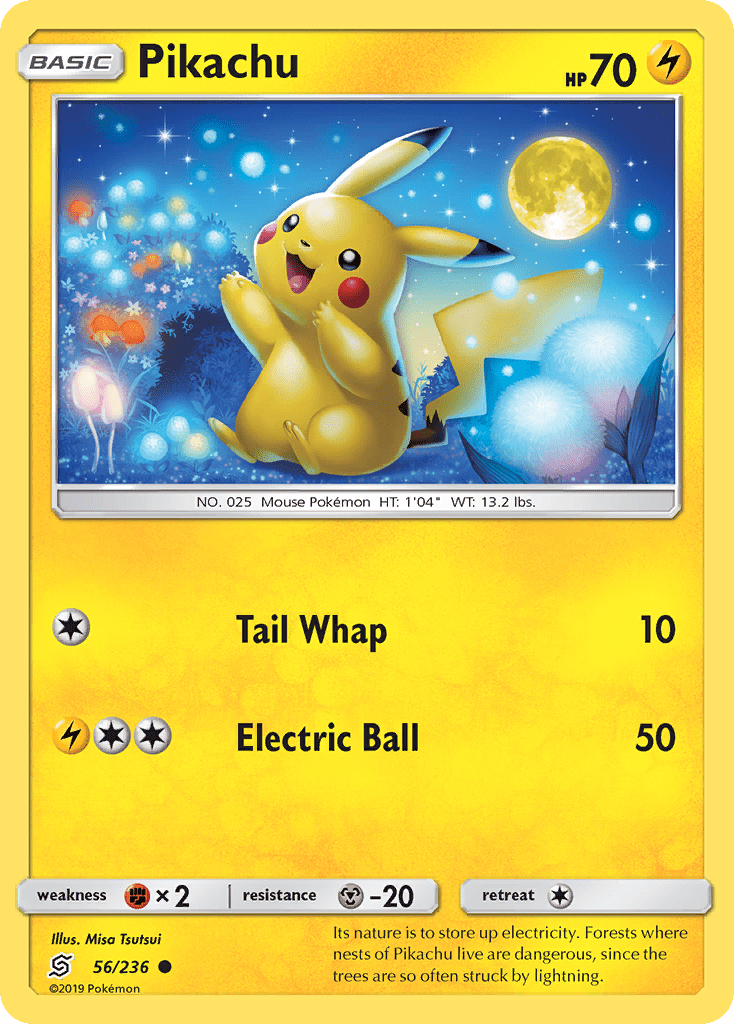 Pikachu (56/236) [Sun & Moon: Unified Minds] Pokemon Single Pokémon  | Multizone: Comics And Games