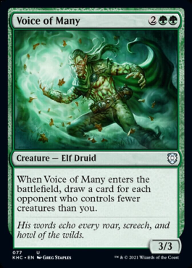 Voice of Many [Kaldheim Commander] MTG Single Magic: The Gathering  | Multizone: Comics And Games