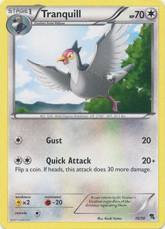 Tranquill (15/30) [Black & White: Trainer Kit - Zoroark] Pokemon Single Pokémon  | Multizone: Comics And Games