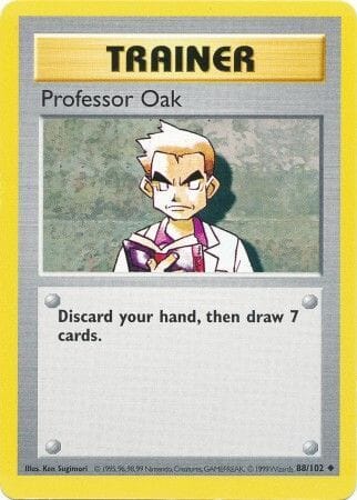 Professor Oak (88/102) [Base Set Shadowless Unlimited] Pokemon Single Pokémon  | Multizone: Comics And Games