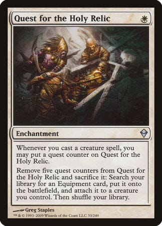 Quest for the Holy Relic [Zendikar] MTG Single Magic: The Gathering  | Multizone: Comics And Games