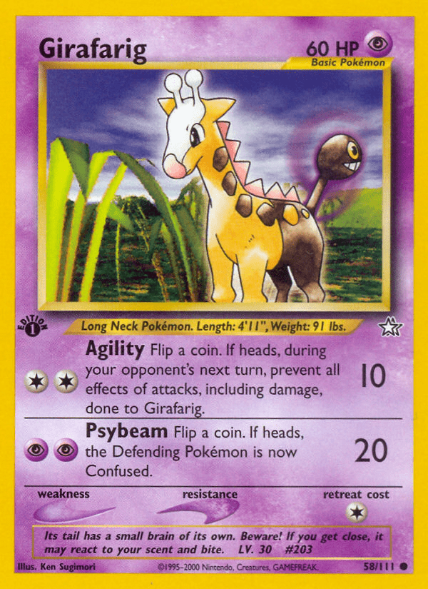Girafarig (58/111) [Neo Genesis 1st Edition] Pokemon Single Pokémon  | Multizone: Comics And Games