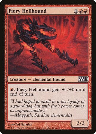 Fiery Hellhound [Magic 2011] MTG Single Magic: The Gathering  | Multizone: Comics And Games