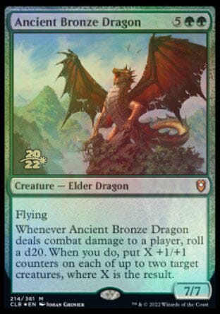 Ancient Bronze Dragon [Commander Legends: Battle for Baldur's Gate Prerelease Promos] MTG Single Magic: The Gathering  | Multizone: Comics And Games
