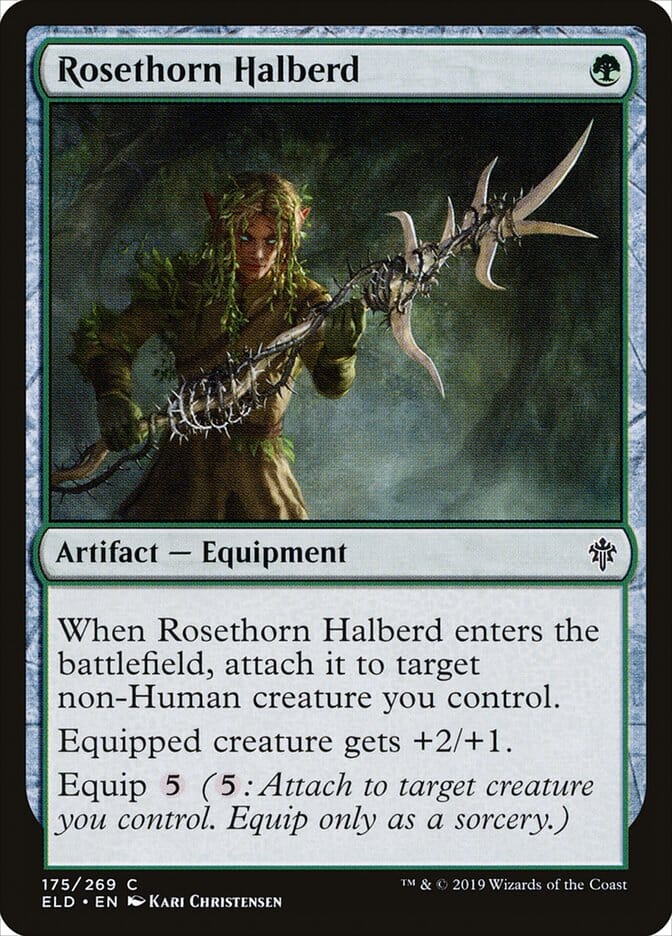 Rosethorn Halberd [Throne of Eldraine] MTG Single Magic: The Gathering  | Multizone: Comics And Games