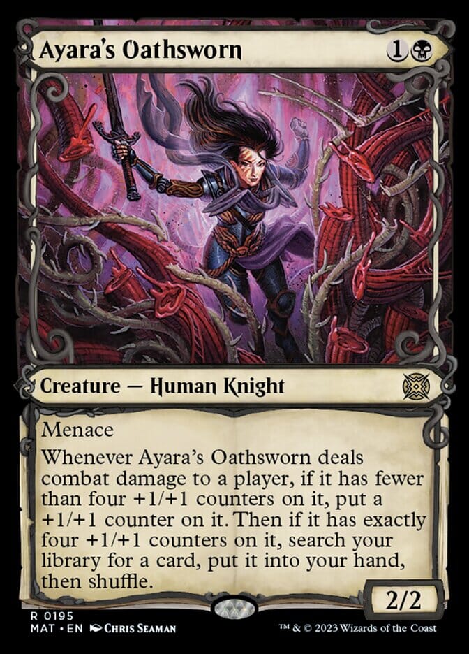 Ayara's Oathsworn (Showcase Halo Foil) [March of the Machine: The Aftermath] MTG Single Magic: The Gathering  | Multizone: Comics And Games