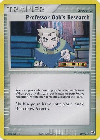Professor Oak's Research (80/101) (Stamped) [EX: Dragon Frontiers] Pokemon Single Pokémon  | Multizone: Comics And Games