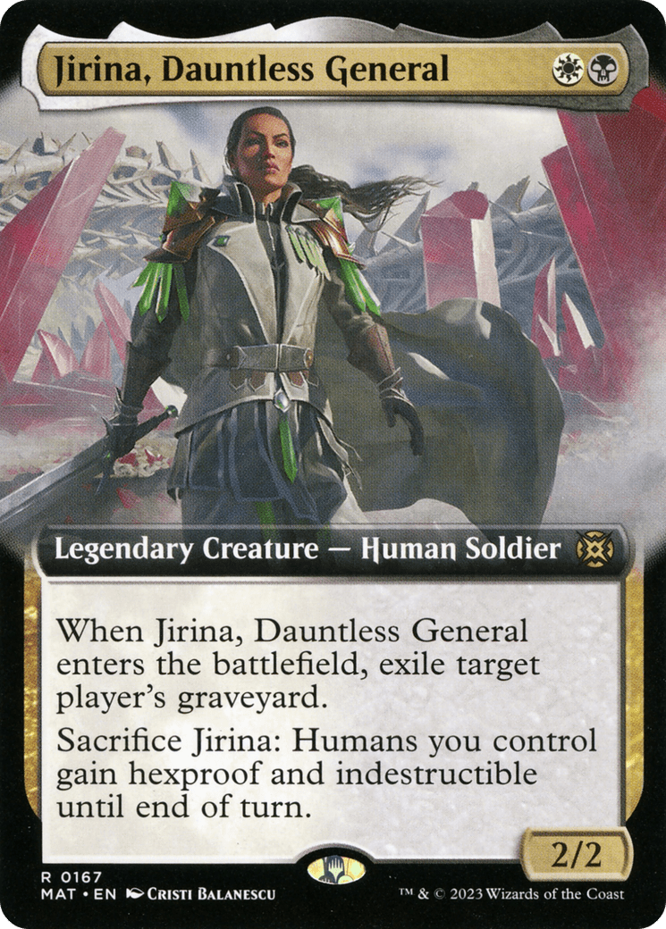 Jirina, Dauntless General (Extended Art) [March of the Machine: The Aftermath] MTG Single Magic: The Gathering  | Multizone: Comics And Games