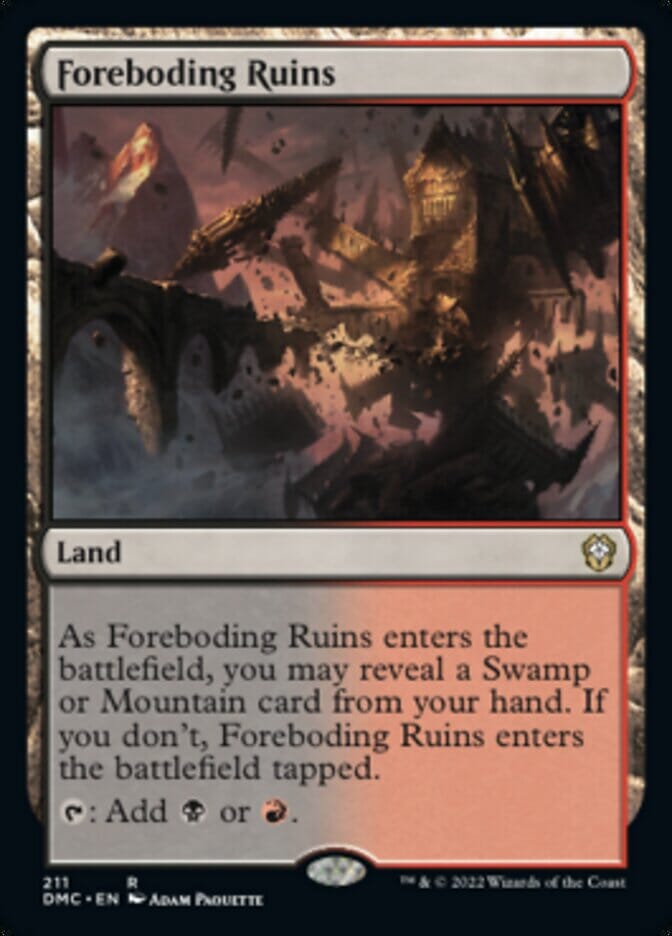 Foreboding Ruins [Dominaria United Commander] MTG Single Magic: The Gathering  | Multizone: Comics And Games