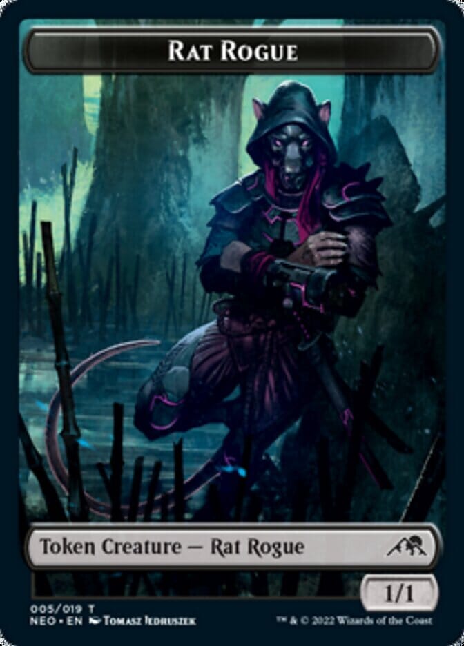 Rat Rogue Token [Kamigawa: Neon Dynasty Tokens] MTG Single Magic: The Gathering  | Multizone: Comics And Games