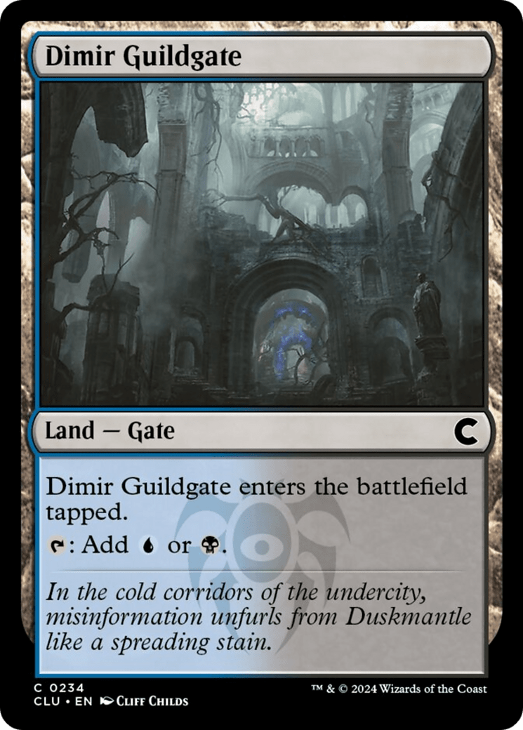 Dimir Guildgate [Ravnica: Clue Edition] MTG Single Magic: The Gathering  | Multizone: Comics And Games