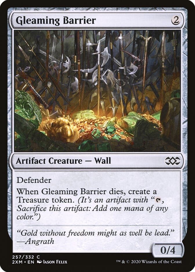 Gleaming Barrier [Double Masters] MTG Single Magic: The Gathering  | Multizone: Comics And Games