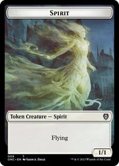 Human // Spirit Double-Sided Token [Phyrexia: All Will Be One Commander Tokens] MTG Single Magic: The Gathering  | Multizone: Comics And Games