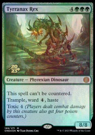 Tyrranax Rex [Phyrexia: All Will Be One Prerelease Promos] MTG Single Magic: The Gathering  | Multizone: Comics And Games
