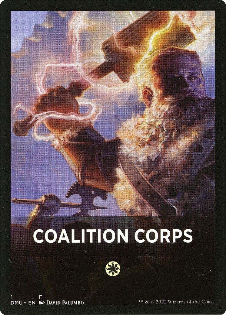 Coalition Corps Theme Card [Dominaria United Tokens] MTG Single Magic: The Gathering  | Multizone: Comics And Games