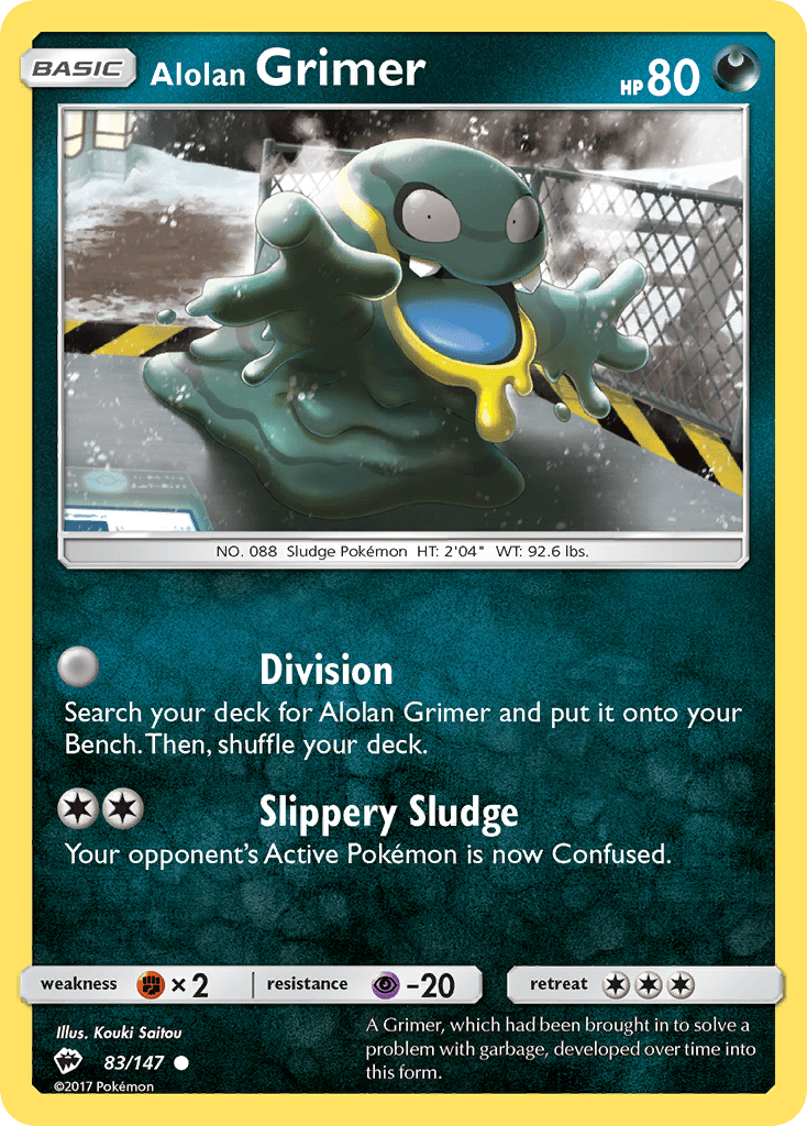 Alolan Grimer (83/147) [Sun & Moon: Burning Shadows] Pokemon Single Pokémon  | Multizone: Comics And Games