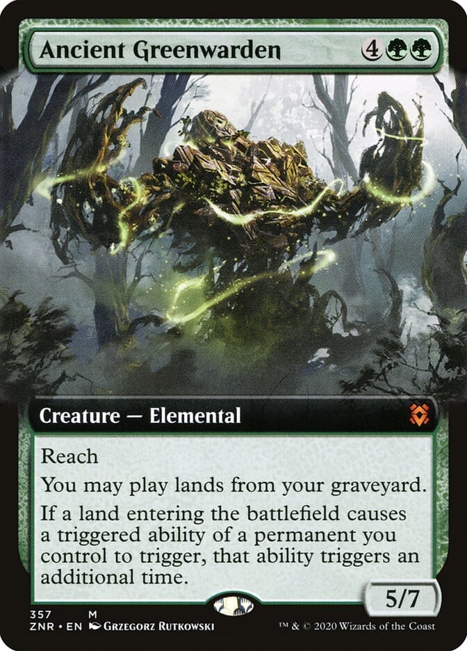 Ancient Greenwarden (Extended Art) [Zendikar Rising] MTG Single Magic: The Gathering  | Multizone: Comics And Games