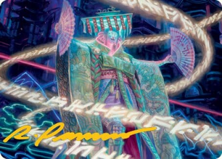 Satsuki, the Living Lore Art Card (Gold-Stamped Signature) [Kamigawa: Neon Dynasty Art Series] MTG Single Magic: The Gathering  | Multizone: Comics And Games