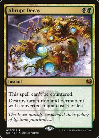 Abrupt Decay [GRN Guild Kit] MTG Single Magic: The Gathering  | Multizone: Comics And Games