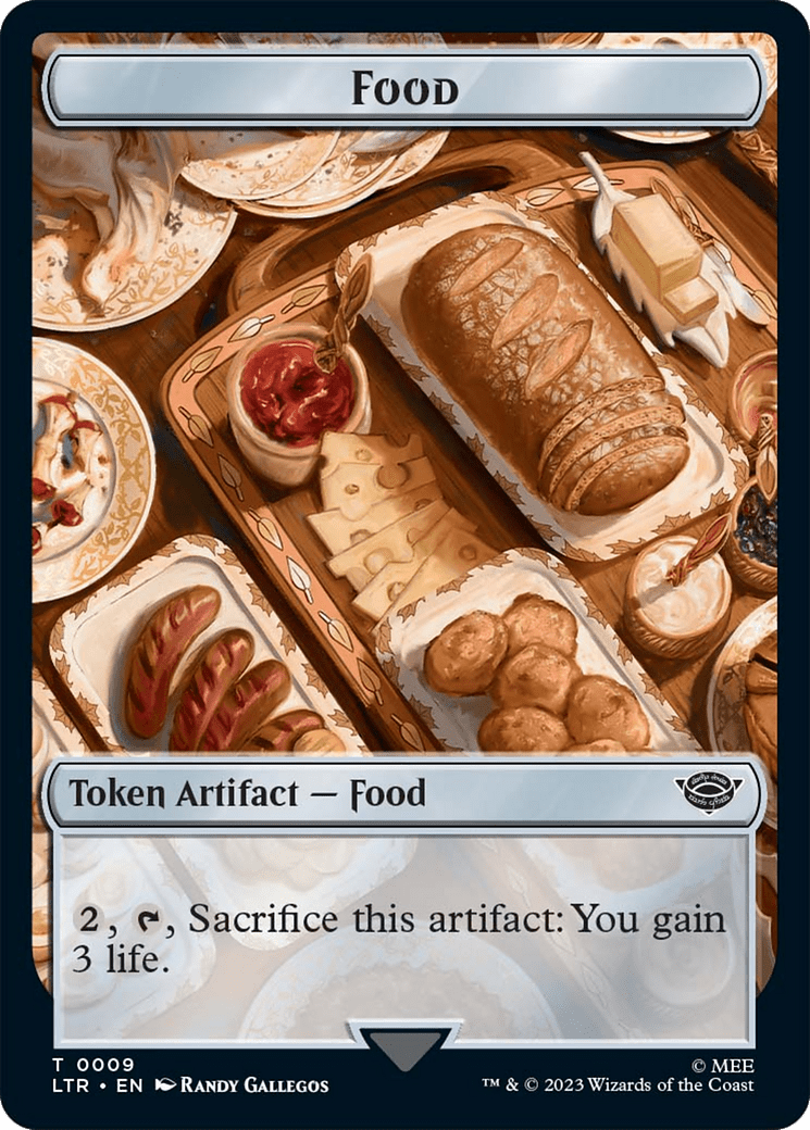 Food (09) // Human Soldier (02) Double-Sided Token [The Lord of the Rings: Tales of Middle-Earth Tokens] MTG Single Magic: The Gathering  | Multizone: Comics And Games