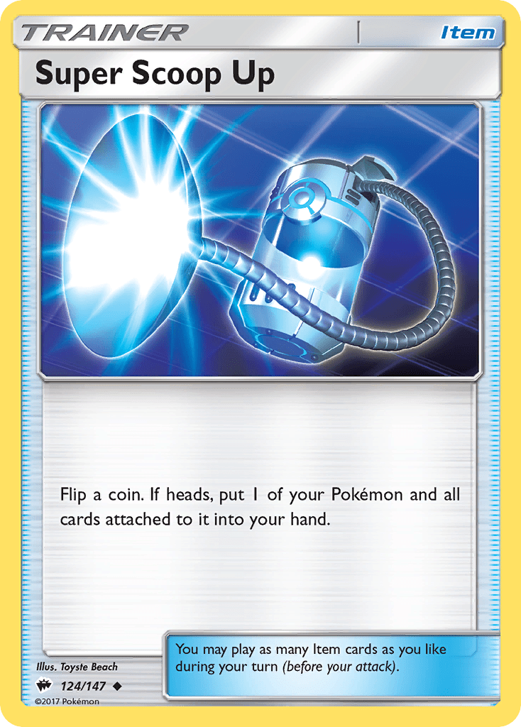 Super Scoop Up (124/147) [Sun & Moon: Burning Shadows] Pokemon Single Pokémon  | Multizone: Comics And Games