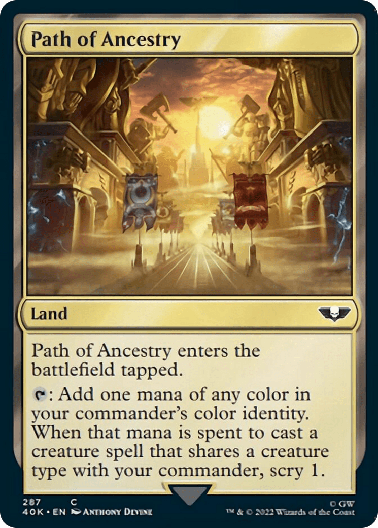 Path of Ancestry [Universes Beyond: Warhammer 40,000] MTG Single Magic: The Gathering  | Multizone: Comics And Games