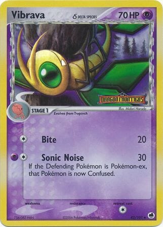 Vibrava (42/101) (Delta Species) (Stamped) [EX: Dragon Frontiers] Pokemon Single Pokémon  | Multizone: Comics And Games