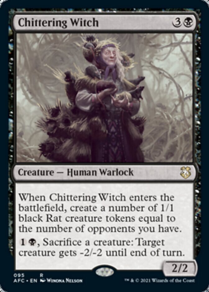 Chittering Witch [Dungeons & Dragons: Adventures in the Forgotten Realms Commander] MTG Single Magic: The Gathering  | Multizone: Comics And Games